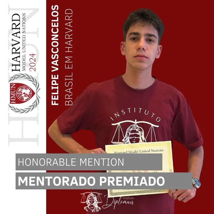 Mentorado premiado do Instituto Diplomun
