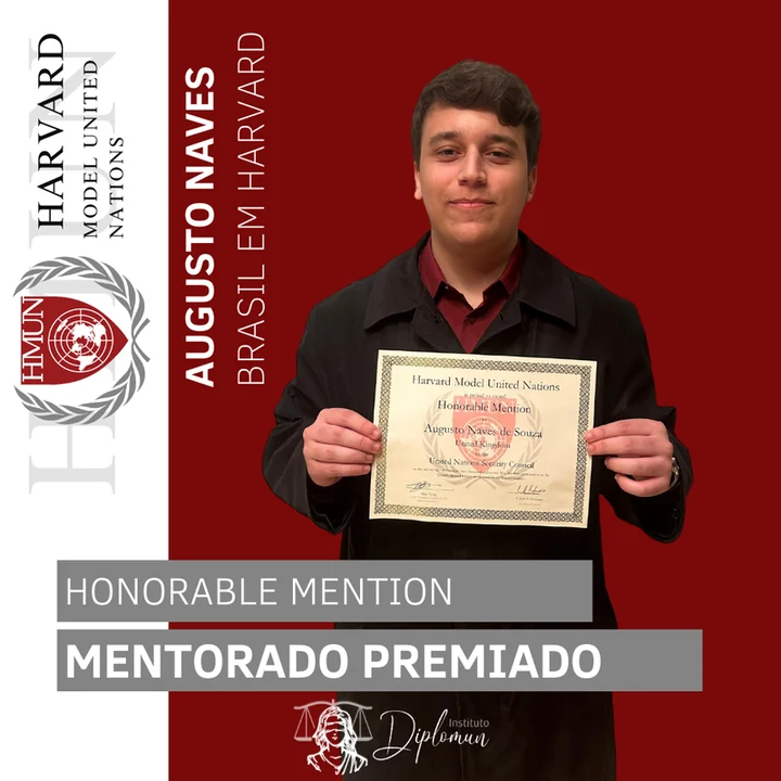 Mentorado premiado do Instituto Diplomun