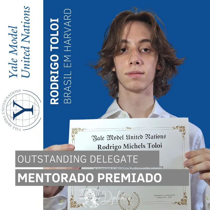 Mentorado premiado do Instituto Diplomun