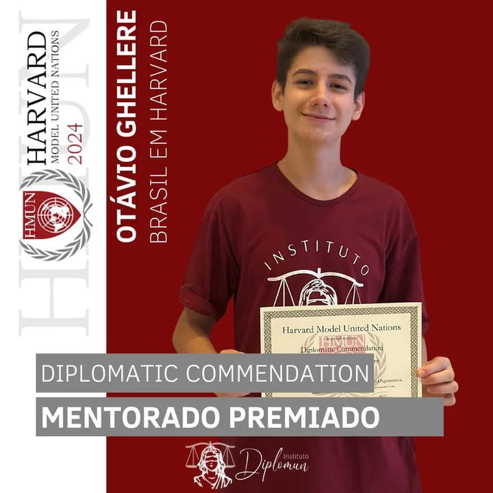 Mentorado premiado do Instituto Diplomun